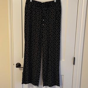 Loose-Fitting Black Beach Pants